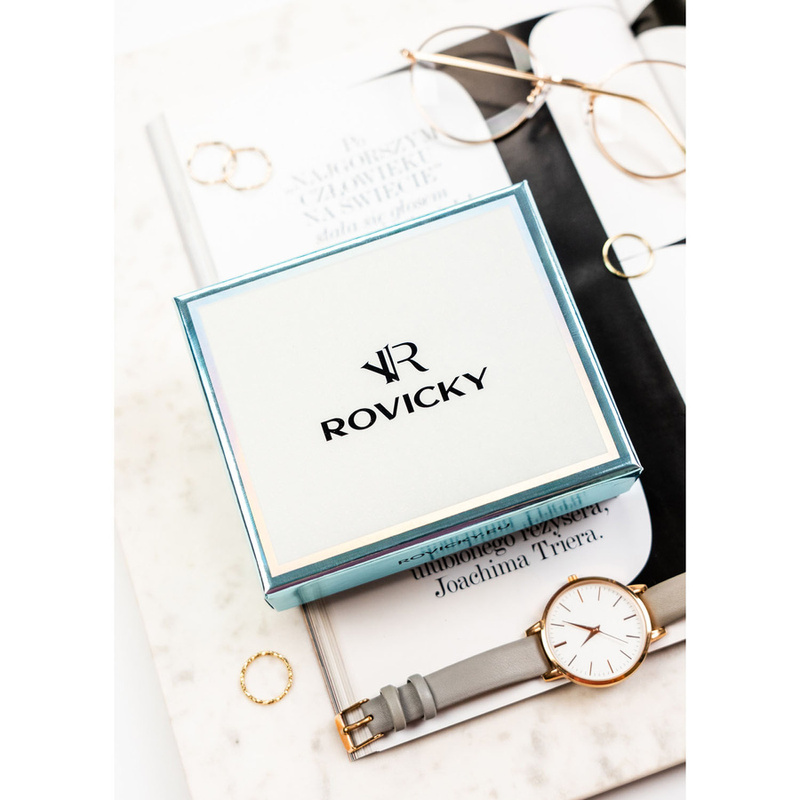 Śliwkowy portfel damski ze skóry ekologicznej wyposażony w system RFID - Rovicky