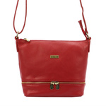 Miejska Skórzana pojemna damska listonoszka torebka na ramię MiaMore