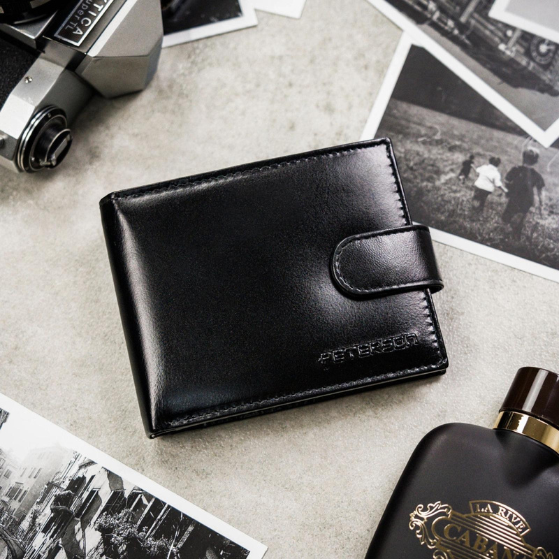 Meski zestaw prezentowy skóra naturalna Peterson PTN SET N992L-32-125-BW