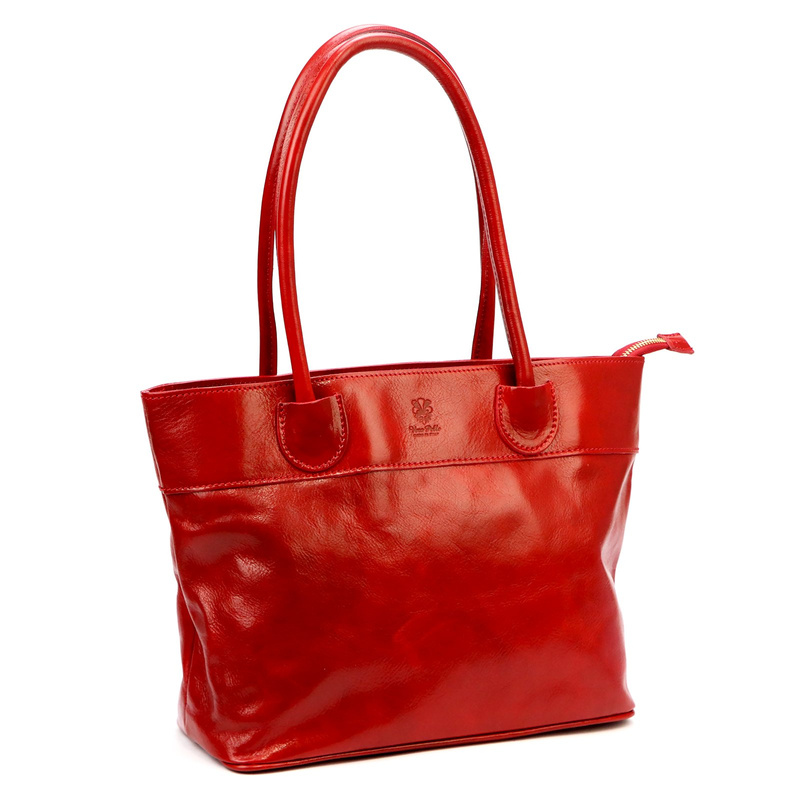 Skórzana duża elegancka damska shopperbag torebka na ramię Florence