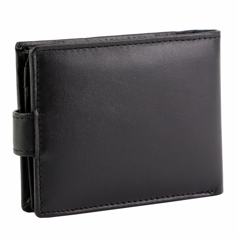 Nordee rozbudowany męski portfel skóra naturalna zamykany na zatrzask