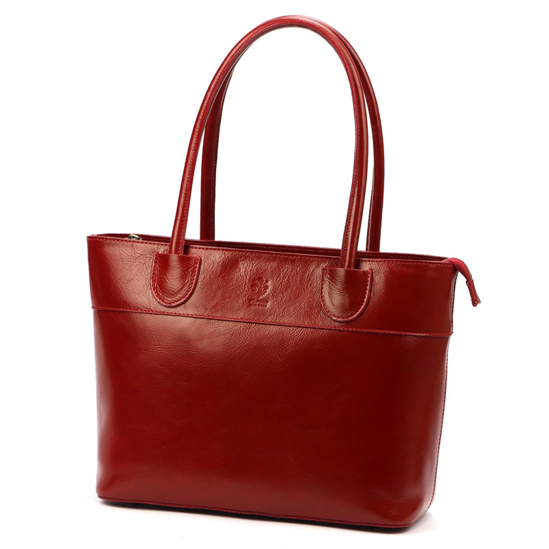 Skórzana duża elegancka damska shopperbag torebka na ramię Florence