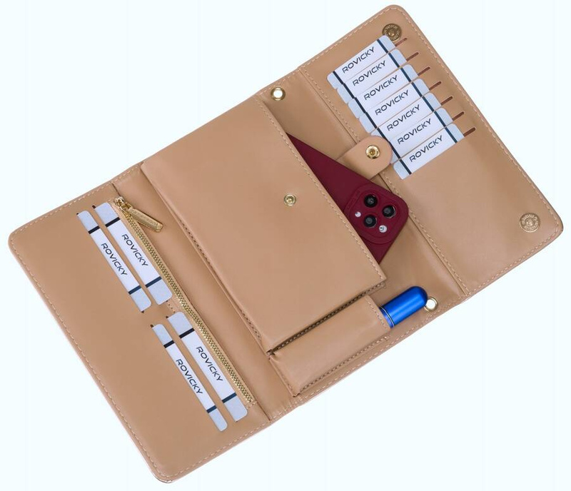 Elegancka wizytowa torebka portfel 2w1 od Rovicky