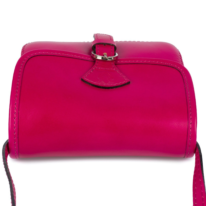 Różowa Beltimore Damska Skórzana Mała Torebka Listonoszka K66