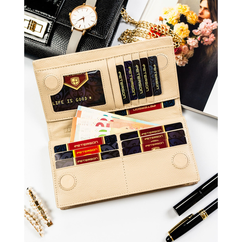 Skórzany damski portfel Peterson PTN PS1431-MLF