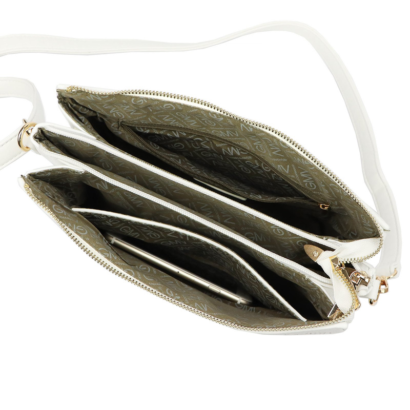 Gian Marco Venturi Listonoszka Na Ramię Damska Mała Skóra Eko Organizer