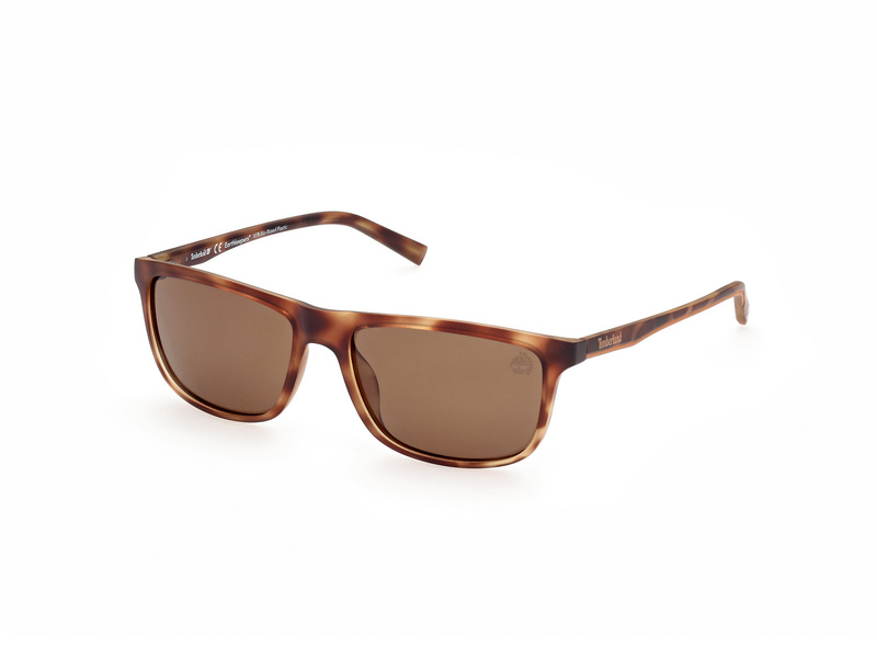 Okulary TIMBERLAND TB9266-5752H. Okulary przeciwsłoneczne, Kolor brązowy havana. Mężczyzna.