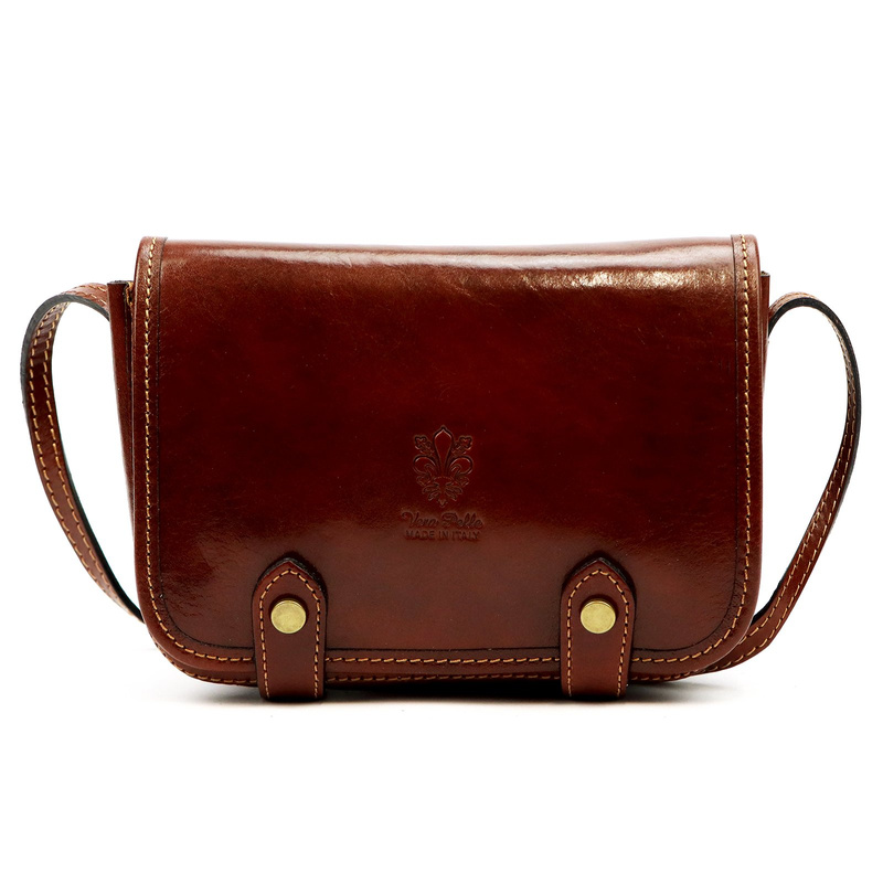 Florence listonoszka damska torebka na ramię skóra naturalna z kieszenią