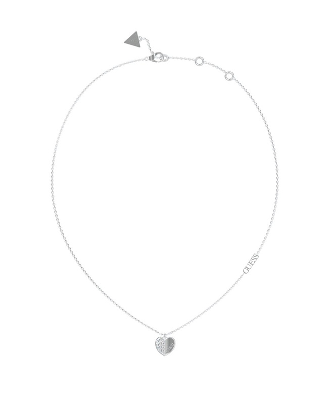 Biżuteria GUESS JUBN03035JWRH. Naszyjnik, Kolor szary. Kobieta.