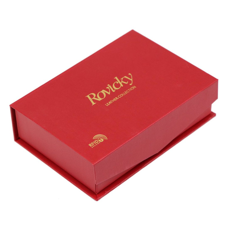 Skórzany damski portfel Rovicky 8810-MIRN RFID