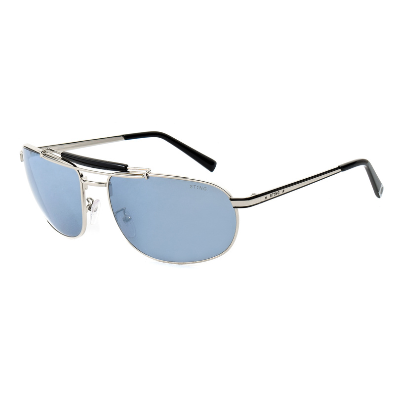 Okulary STING SST381-64579X. Okulary przeciwsłoneczne, Kolor szary. Mężczyzna.