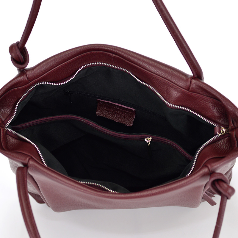 Piękna elegancka duża damska shopperbag skórzana