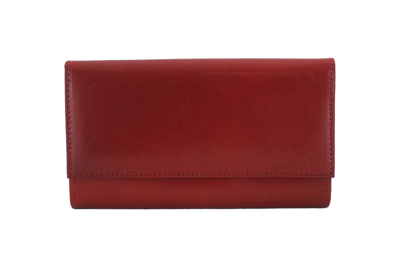Damski portfel skórzany - Barberini's - Czerwony
