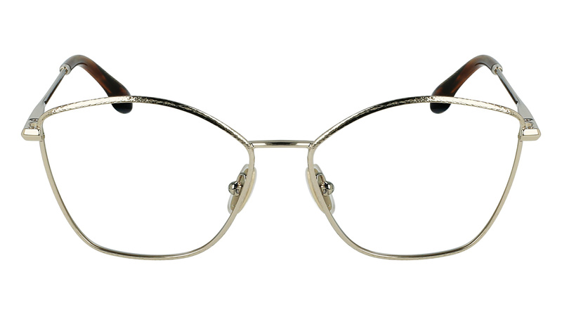 Okulary VICTORIA BECKHAM VB21225416756. EYEGLASSES, Kolor złoty. Kobieta.