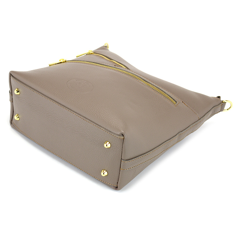 MiaMore damska listonoszka skóra naturalna torba na ramię z kieszeniami