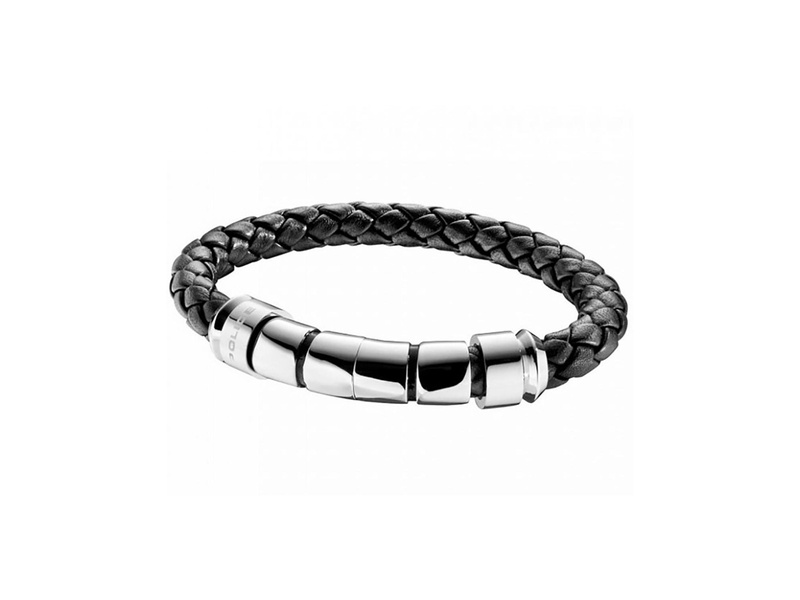 JEWELER'S POLICE PJ24691BLB01L. Bransoletka, Kolor czarny. Mężczyzna.