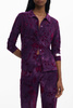 DAMSKIE SPODNIE FIOLETOWE DESIGUAL