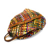 Skórzany pojemny damski torebka i plecak w mozaikę