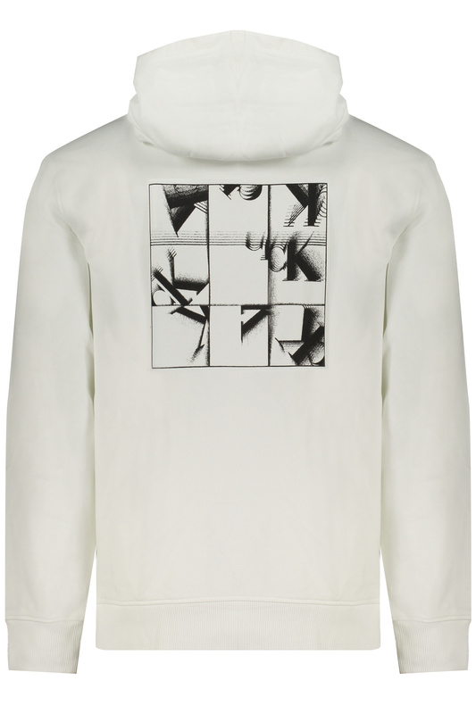 BIAŁA BLUZA MĘSKA BEZ ZAMKA CALVIN KLEIN