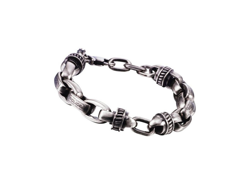 Biżuteria POLICE PJ22257BSS-01. Bransoletka, Kolor szary. Mężczyzna.