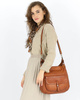 Torebka worek skóra naturalna hobo bag - MARCO MAZZINI camel