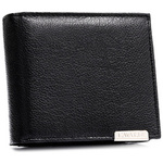 Duży portfel męski ze skóry naturalnej w czarnym kolorze z systemem RFID - 4U Cavaldi