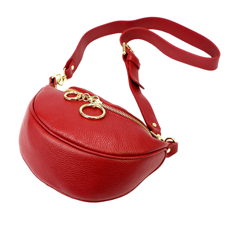 Vera Pelle damska listonoszka skóra naturalna torebka przez ramię miejska