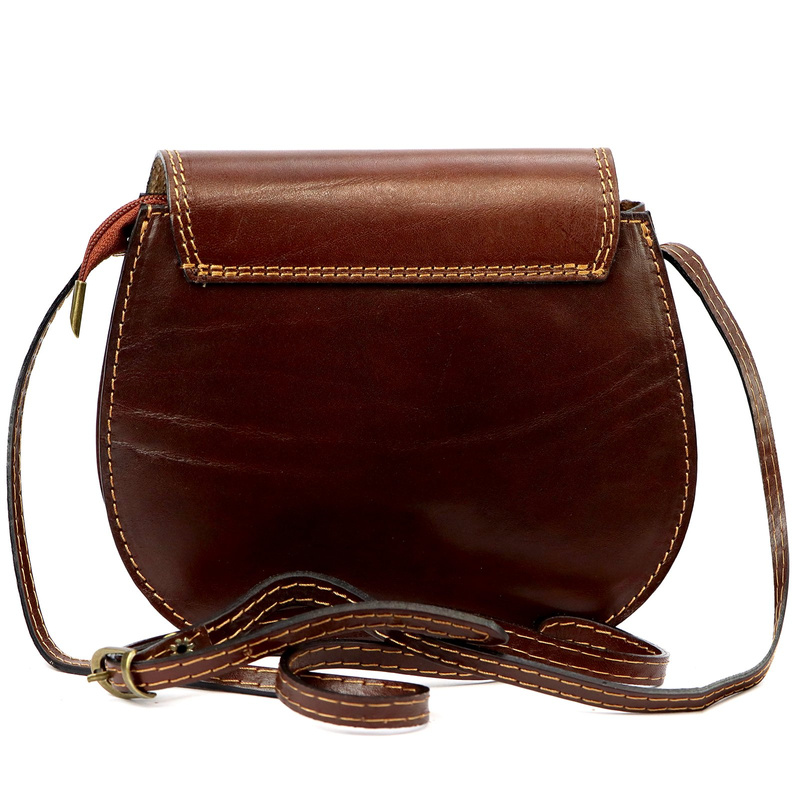 Gregorio Klasyczna damska listonoszka skóra naturalna torebka na ramię