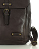MARCO MAZZINI Miejski plecak skórzany w stylu old look handmade leather ciemny brąz caffe