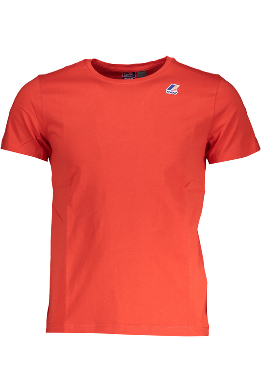 CZERWONY T-SHIRT MĘSKI K-WAY Z KRÓTKIM RĘKAWEM