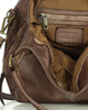 Torba skórzana wysokogatunkowa na ramię styl miejski shoulder leather bag - MARCO MAZZINI czekoladowy brąz