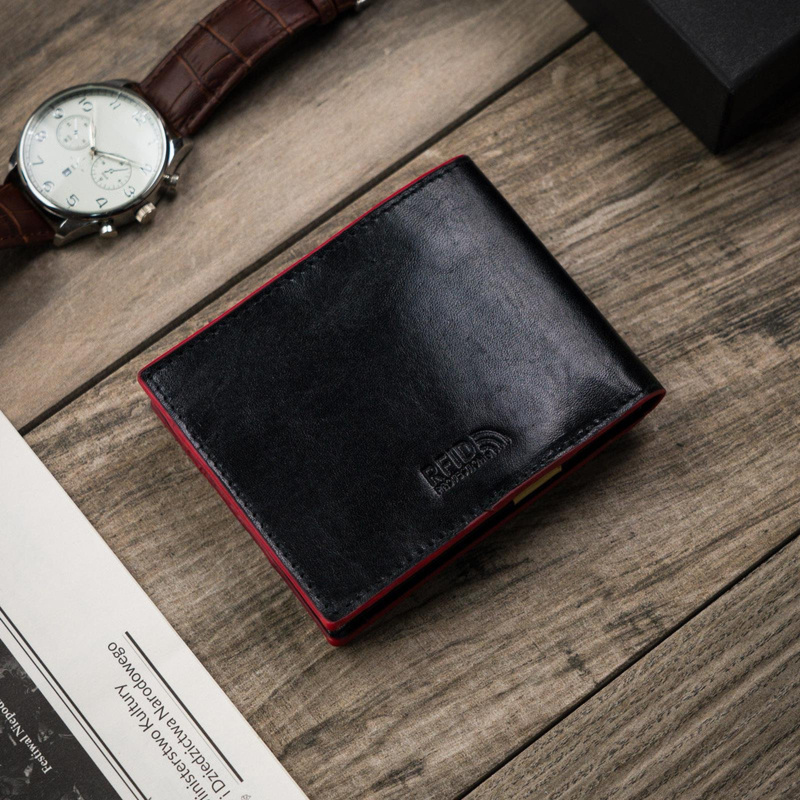 Skórzany męski portfel Peterson PTN N78-VT