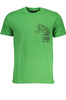 ZIELONY T-SHIRT M�SKI Z KR�TKIM R�KAWEM KLASY CAVALLI