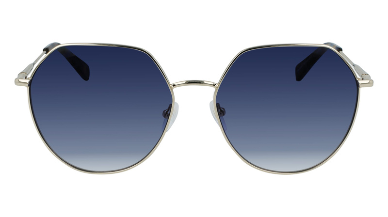 Okulary LONGCHAMP LO154S-713. Okulary przeciwsłoneczne, Kolor niebieski złoty. Kobieta.