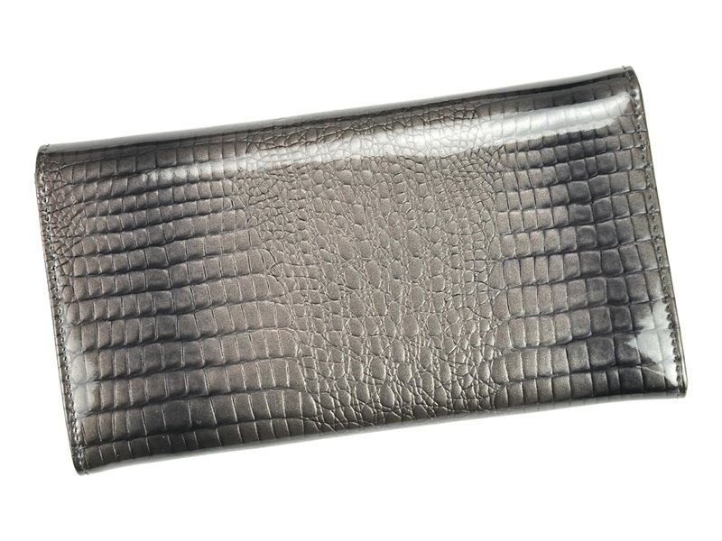 Gregorio damski portfel skóra naturalna duża portmonetka skóra krokodyla
