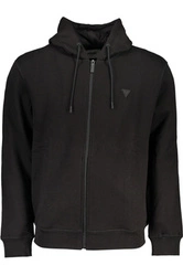 CZARNA BLUZA MĘSKA Z ZAMKIEM GUESS JEANS