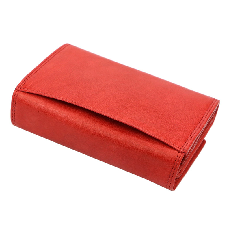 Route 66 damski portfel podłużny skóra naturalna pojemna portmonetka