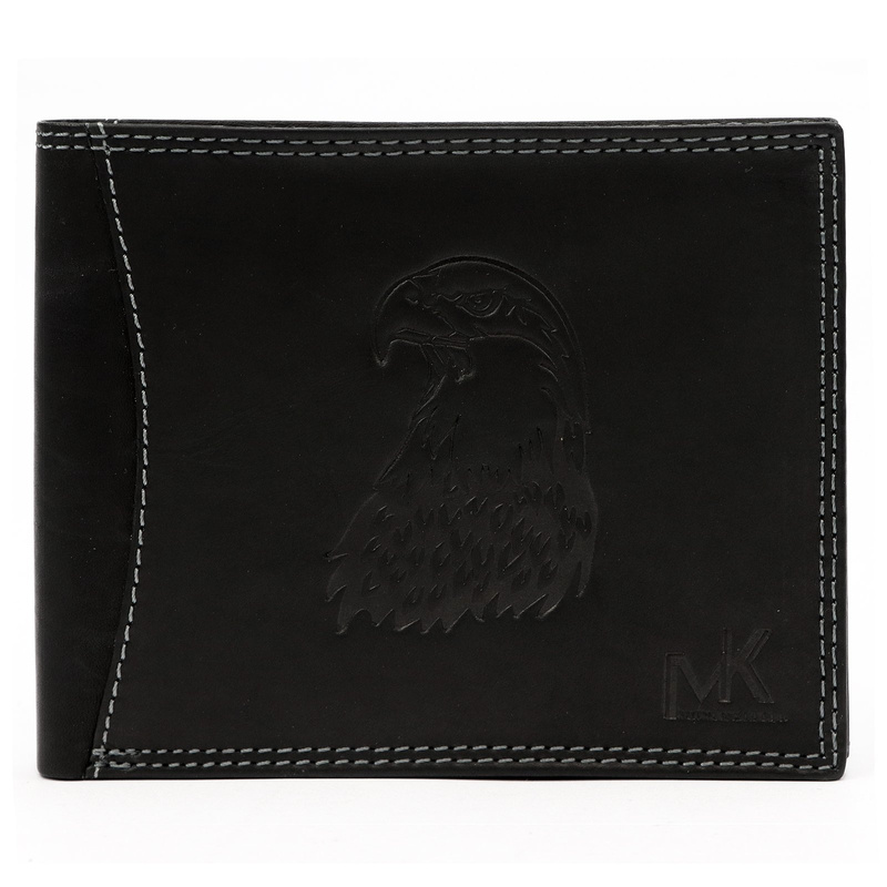Skórzany męski portfel Money Kepper CDD 5600 EAGLE