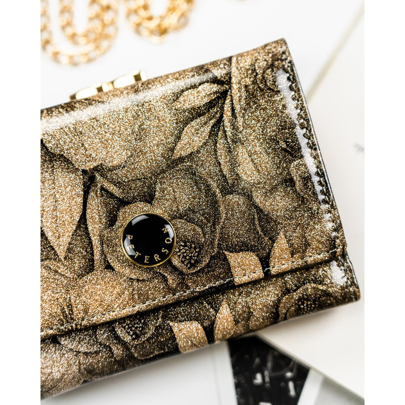 skóra naturalna + Damski portfel ze skóry ekologicznej Peterson PTN PS15-09-FDS