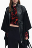 DESIGUAL PONCHO DAMSKI CZARNY