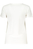 T-SHIRT DAMSKI Z KRÓTKIM RĘKAWEM KLASY CAVALLI BIAŁY