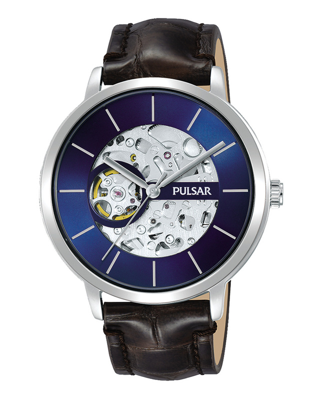 Zegarek PULSAR P8A007X1. Kwarcowy, Kolor niebieski. Mężczyzna.