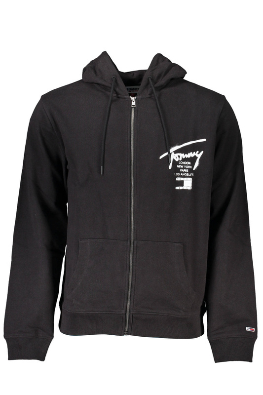 CZARNA BLUZA MĘSKA TOMMY HILFIGER Z ZAPASEM