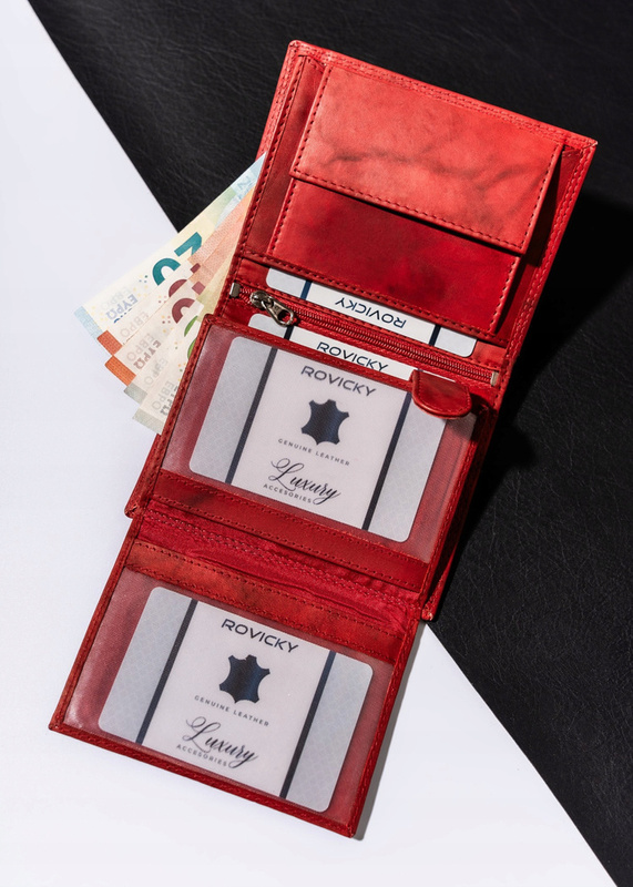 Skórzany męski portfel Wild N4-CHM-NL RFID