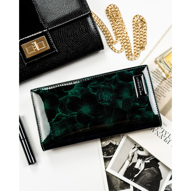 skóra naturalna + Damski portfel ze skóry ekologicznej Peterson PTN PS1431-FDS