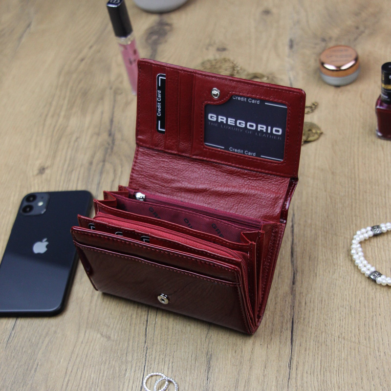 Skórzany damski portfel Gregorio PT-112