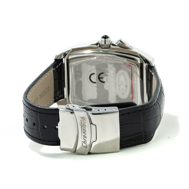 Zegarek CHRONOTECH CT7660M-04. Kwarcowy, Kolor czarny. Mężczyzna.