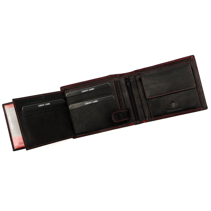 Skórzany męski portfel Money Kepper CDD 5600 WILD WEST