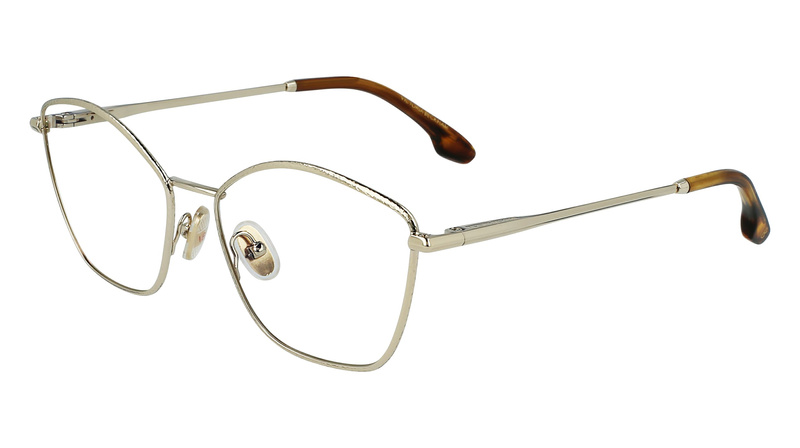 Okulary VICTORIA BECKHAM VB21225416756. EYEGLASSES, Kolor złoty. Kobieta.