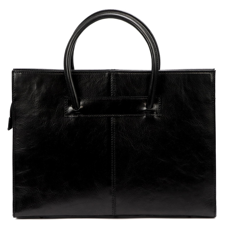 Florence damski kuferek skóra naturalna duża torebka z organizerem paskiem